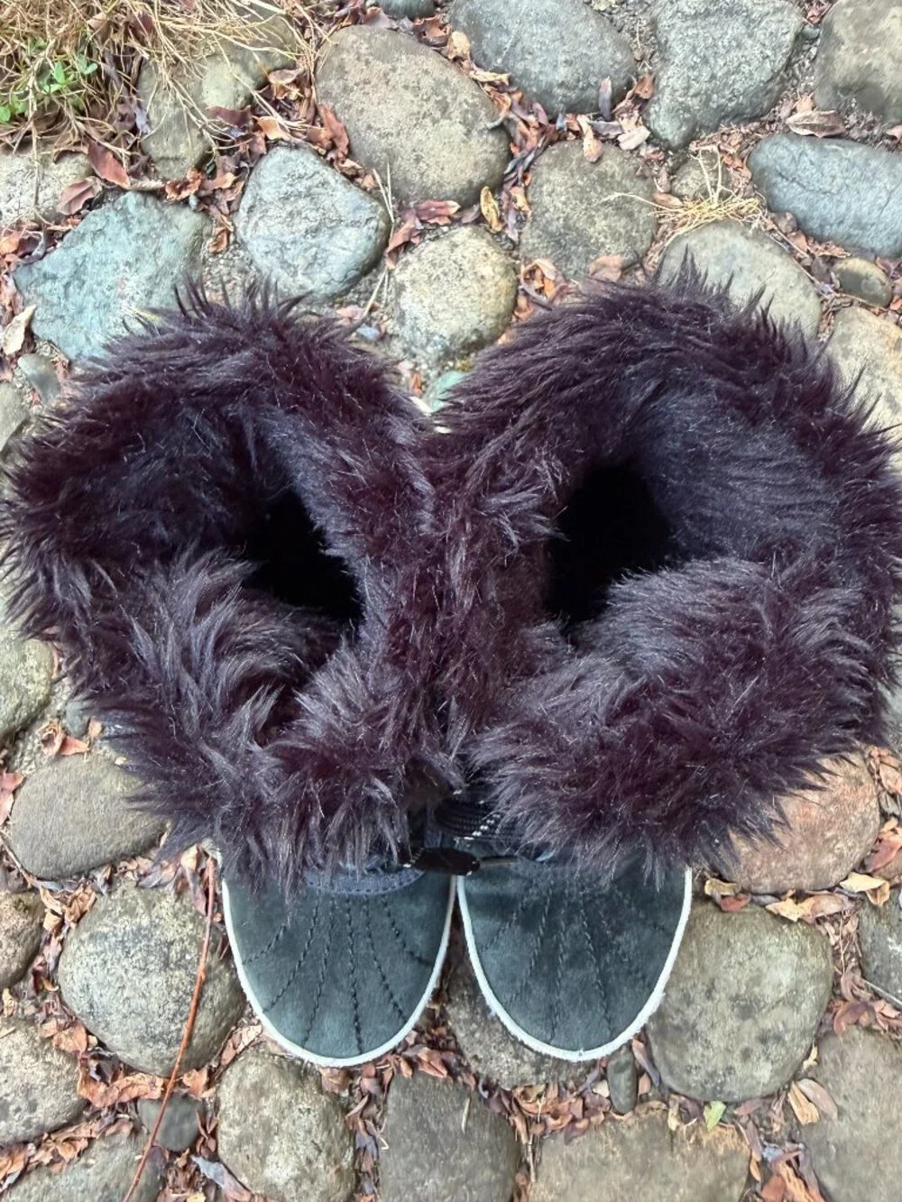 SOREL Tivoli II Black Faux Fur Waterproof Snow Boots Size 7